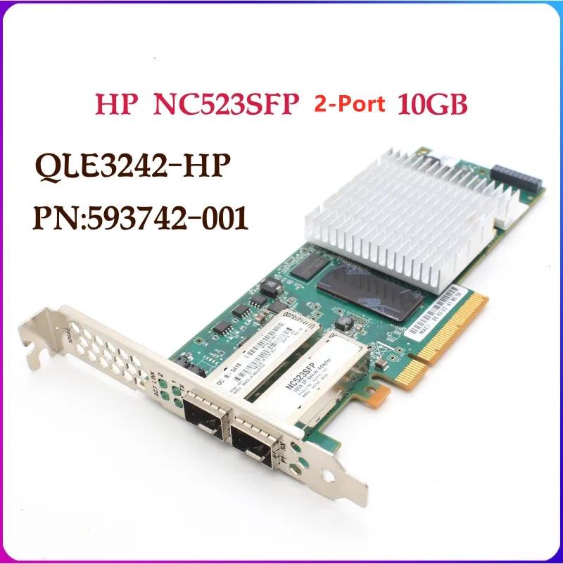  Ʈũ ī, HP NC523SFP Qlogic QLE3242 , 10GB, 2 Ʈ,  Ʈ, 593742-001, 593715-001, 593717-b21,